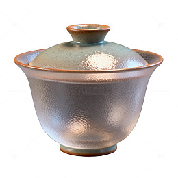陶瓷风茶具盖碗实物拍摄素材
