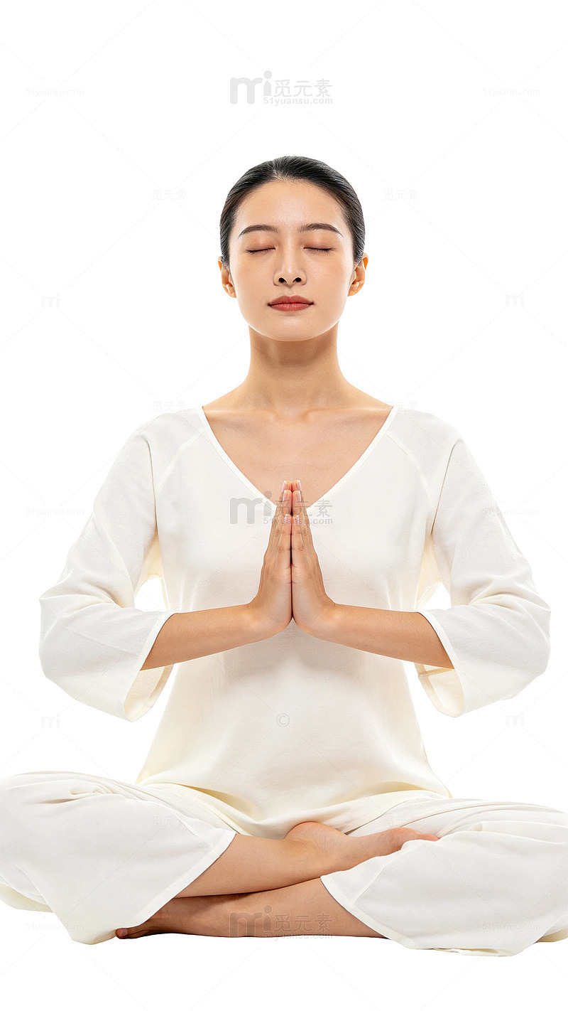 极简风冥想瑜伽女性设计素材