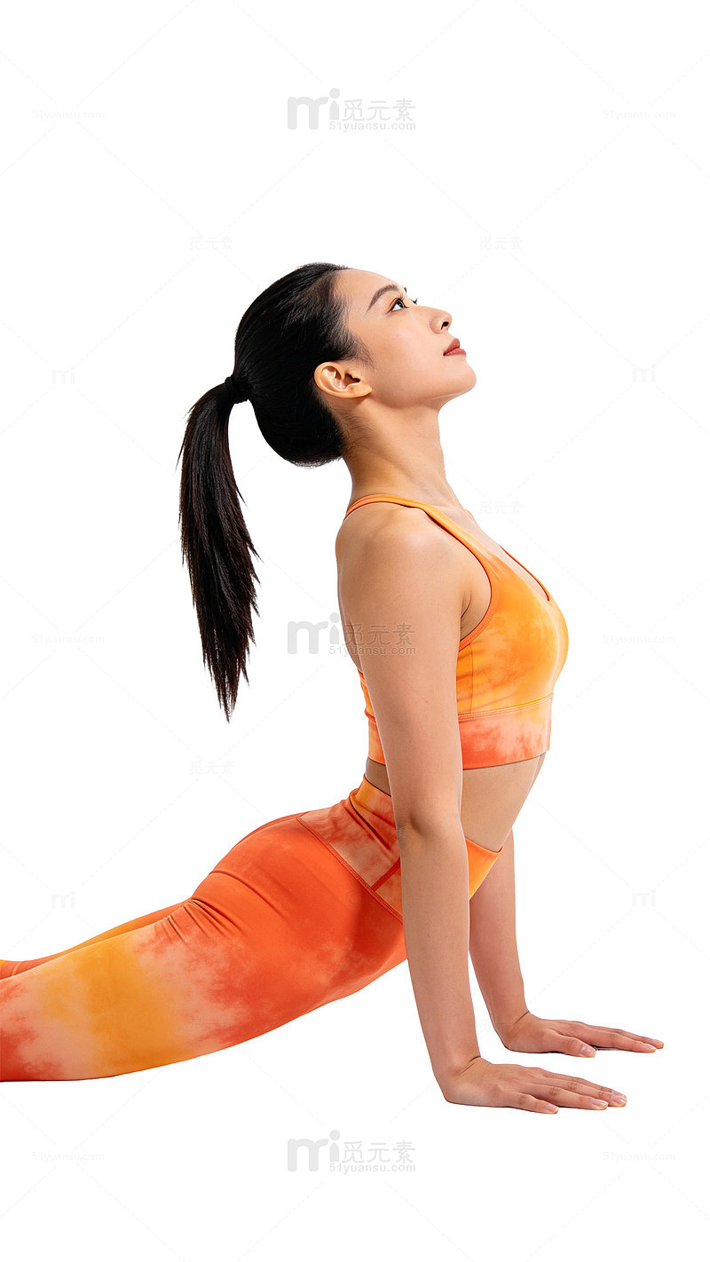 简约风瑜伽女性伸展姿势设计素材