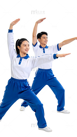 清新风校园青春舞蹈人物设计素材