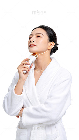 简约风女性护肤美容仪设计素材