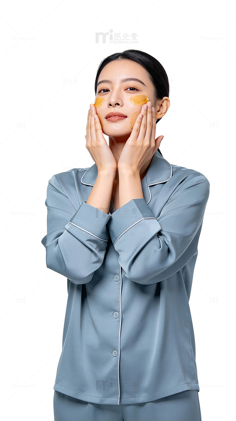 简约风女性护肤眼膜护理设计素材