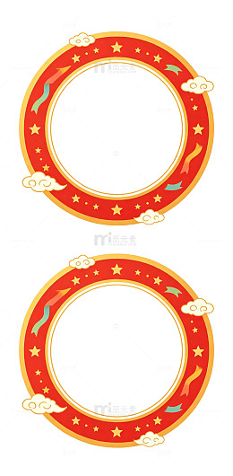 圆角标签 矩形边框 空白底框