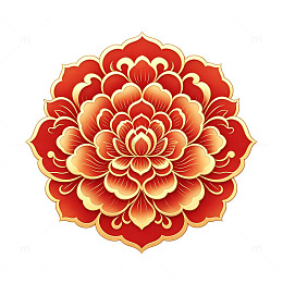 中国风牡丹花