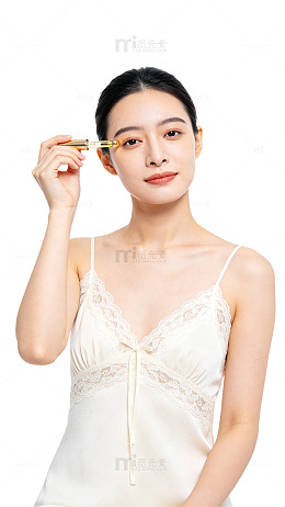 清新风女性化妆写真设计素材