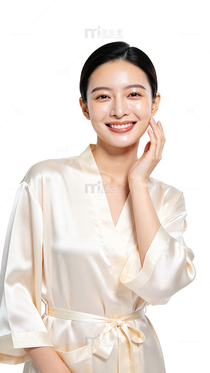 清新风美女护肤写真设计素材