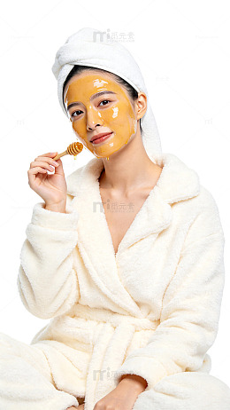 写真风美容护肤面膜女性设计素材
