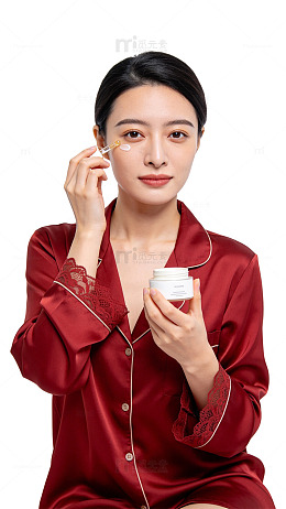 脸部护理女性护肤场景设计素材