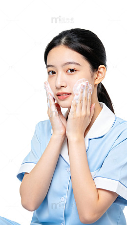 清新风护肤清洁护理设计素材