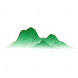 水墨风山水意境插画设计素材
