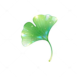 梦幻风银杏叶透明光效设计素材