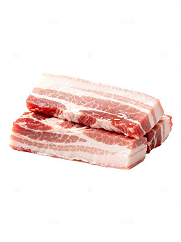 极简风新鲜五花肉食材素材