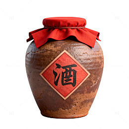 3D风格传统酒坛陶瓷设计素材