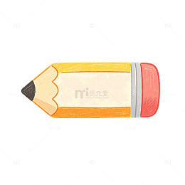 卡通风格彩色铅笔框矢量插画素材