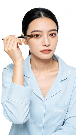 清新风女性化妆造型设计素材