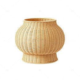 简约风编织篮子手工艺设计素材
