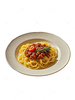 写实风意大利面美食摄影素材