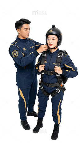 写实风救援人员制服装备设计素材