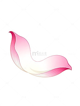 渐变风花瓣飘逸矢量设计素材