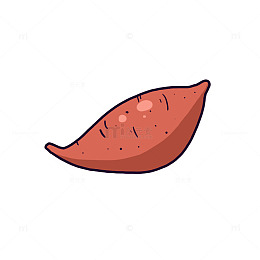 红薯红苕蔬菜美食元素