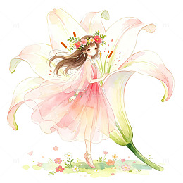 花仙子和百合花