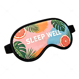 热带西柚绿叶印花清新睡眠眼罩