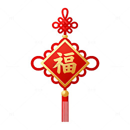 中国风春节福字挂饰设计素材