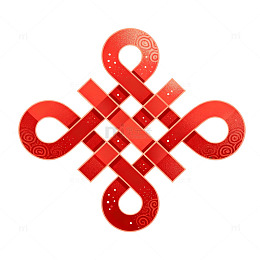中国风红色吉祥结矢量设计素材