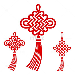 矢量风中国结传统装饰设计素材