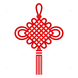 简约风中国结传统装饰矢量素材