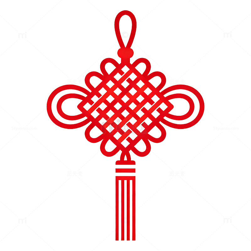 简约风中国结传统装饰矢量素材