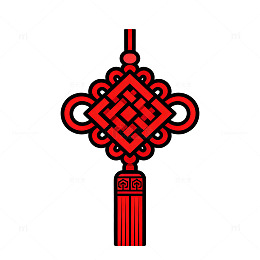 线性风中国结节日装饰设计素材