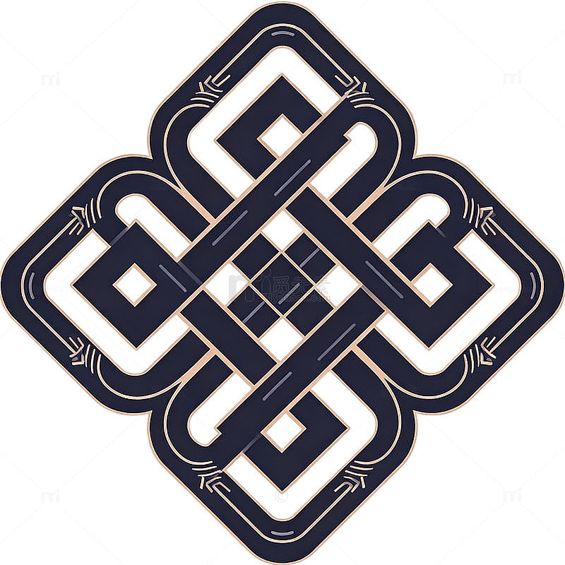 中式古典吉祥结图案设计素材
