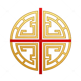 中式古典回纹图案矢量设计素材
