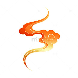 国风火焰云纹矢量设计素材