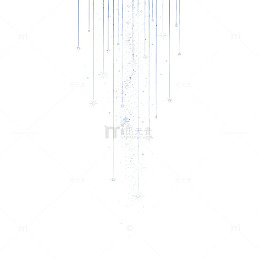 星空风流星雨光效矢量设计素材