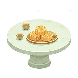 茶具月饼 中秋