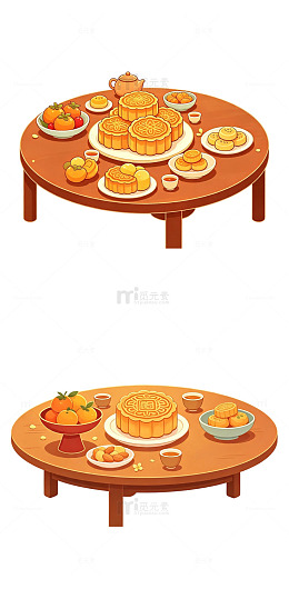 中秋月饼 桌子