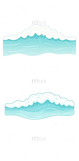 海浪浪花 白色泡沫