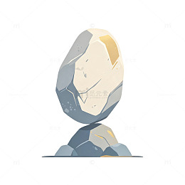 风动石 山顶巨石