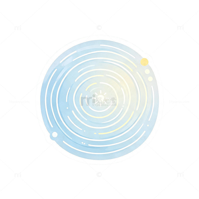 波纹贴纸 透明水波