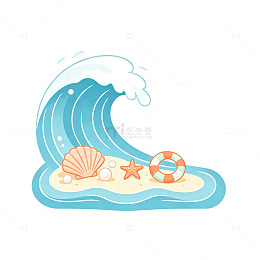 海浪角标 贝壳海星