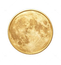 金色满月设计素材