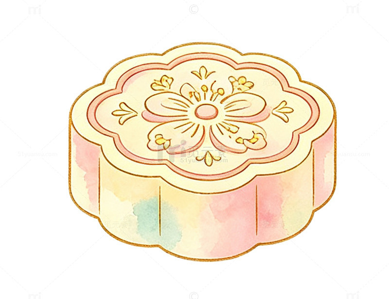 传统花式月饼素材