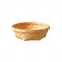 简约风编织竹篮手工艺设计素材