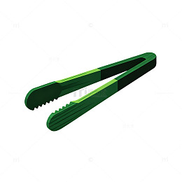 矢量风厨房工具绿色夹子设计素材