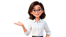 卡通风职场女性人物设计素材