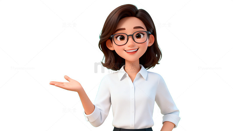 卡通风职场女性人物设计素材