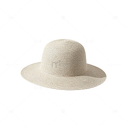 简约风夏季草编遮阳帽设计素材
