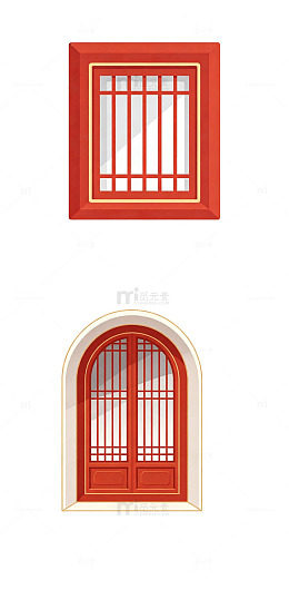 钟楼窗洞 木构窗棂